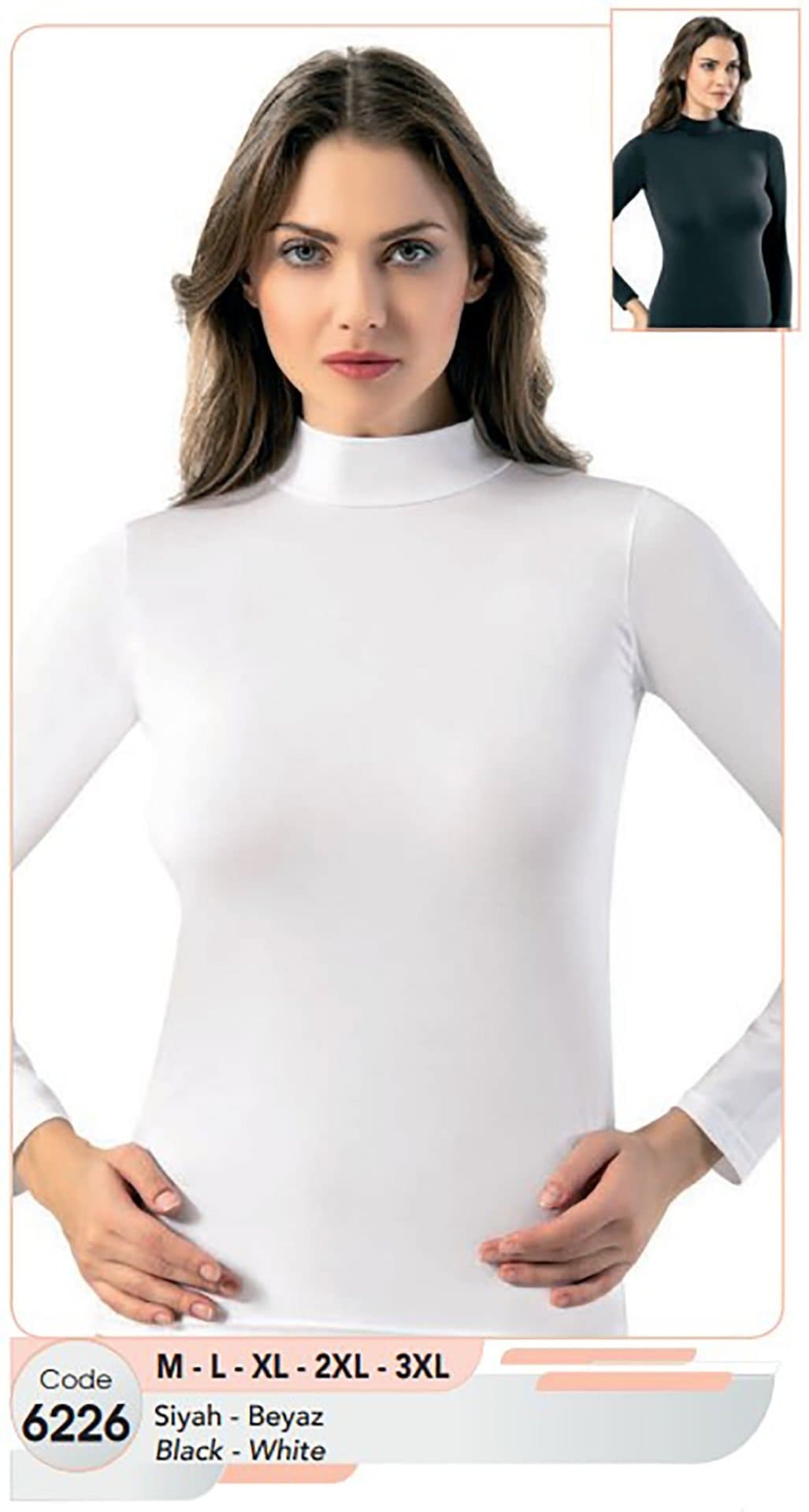 Pamuklu Esnek Kadın Atlet Kota 6226 - Beyaz