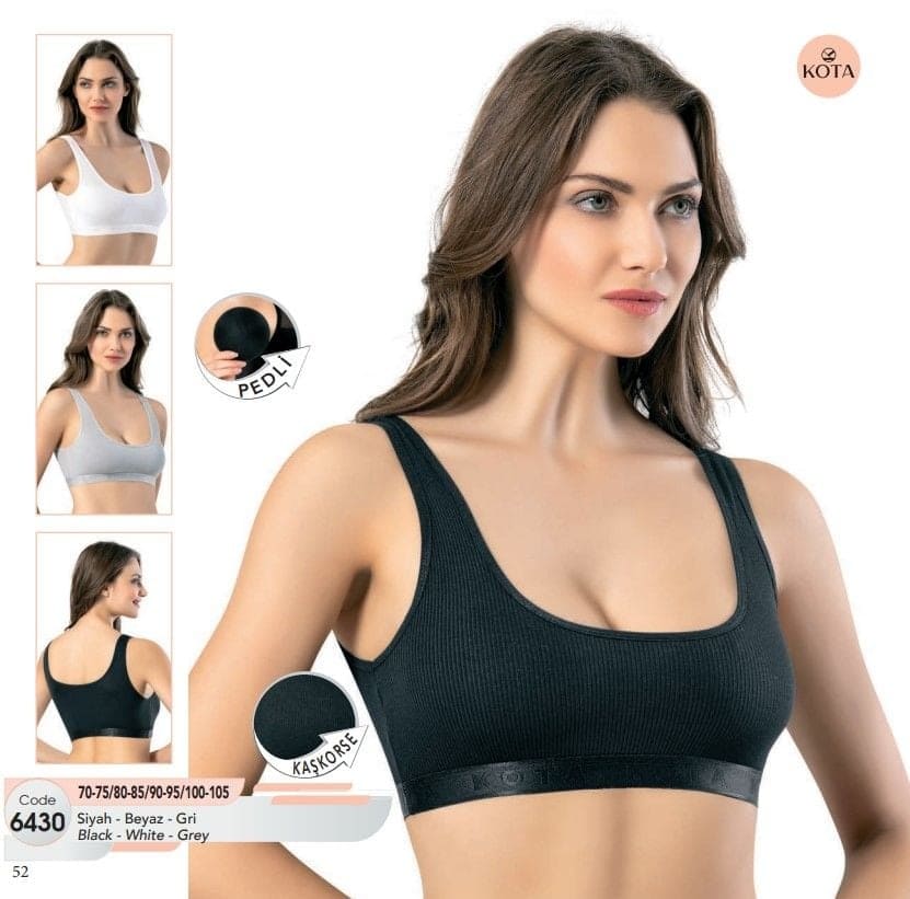 Geniş Askılı Jartiyer Takım Kota 6430 - Siyah