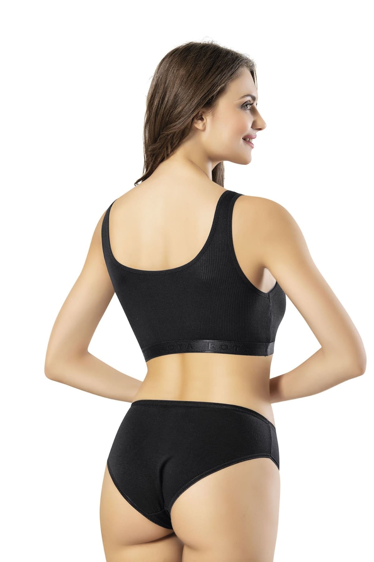 Geniş Askılı Jartiyer Takım Kota 6430 - Siyah