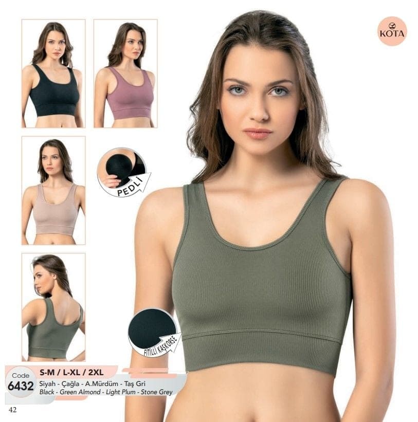 Kalın Askılı Fitilli Dalgıç Jartiyer Takım Kota 6432 - Çağla Yeşili