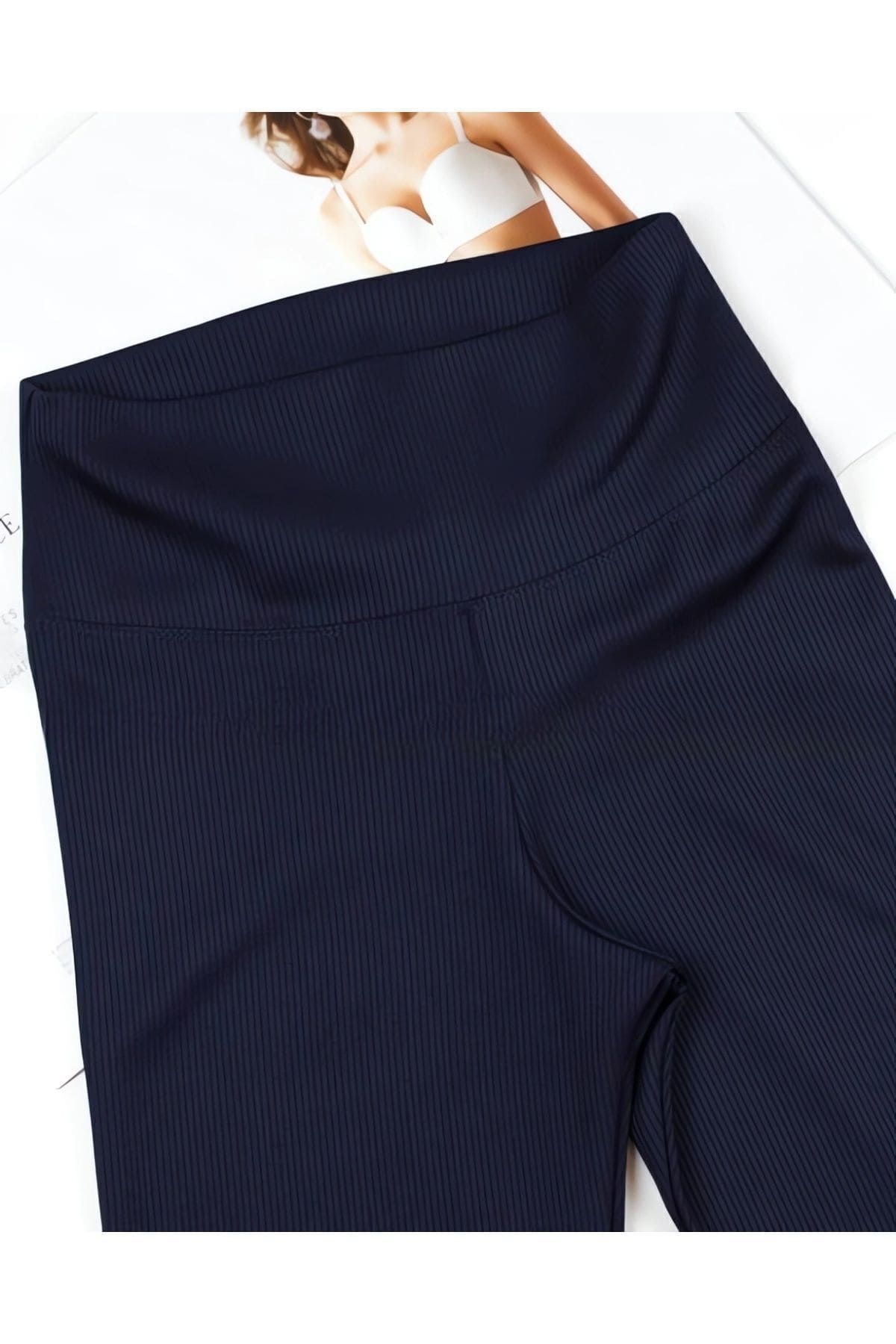 Kota Lacivert Yüksek Bel Toparlayıcı Tayt Kota 4117 - Görsel 4