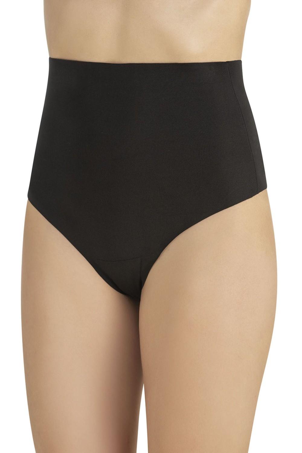 Yüksek Bel Karın Destekli String Fabony 2010 - Siyah