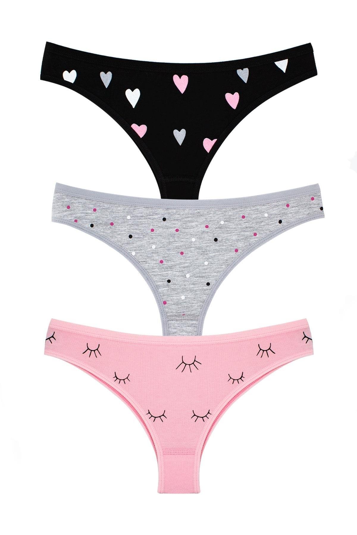 Öts İç Giyim Likralı İp Detaylı Minimal String Külot Öts 4243