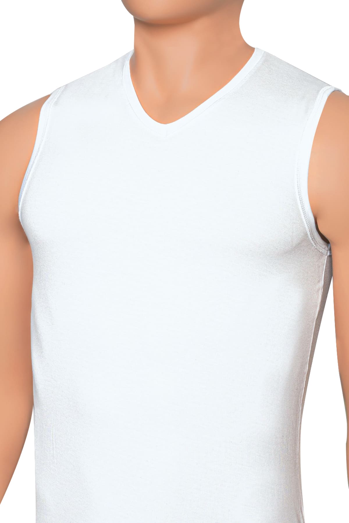 Pamuklu Ribana Atlet Likralı Öts 1455 - Beyaz