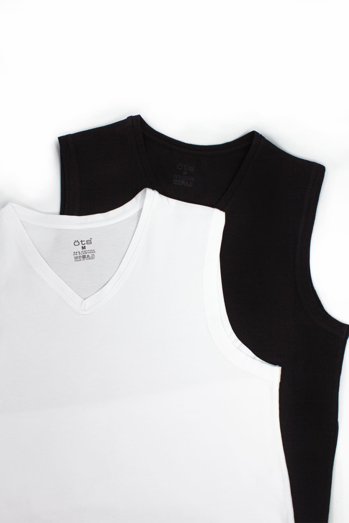 Öts İç Giyim Pamuklu Ribana Atlet Likralı Öts 1455 - Görsel 3