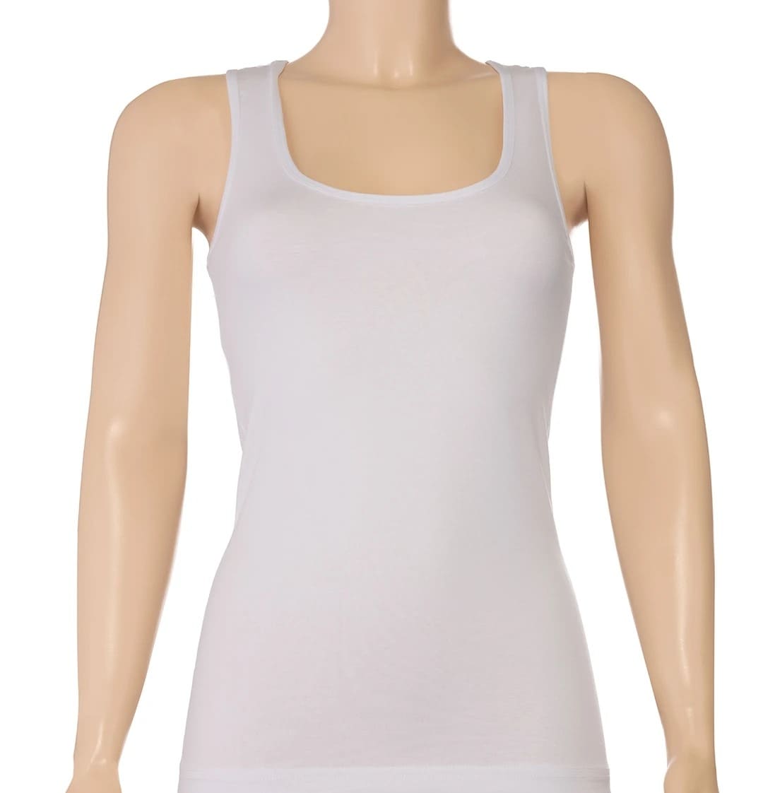 Likralı Uzun Beyaz Kadın Atlet Yıldız 2080 - Beyaz