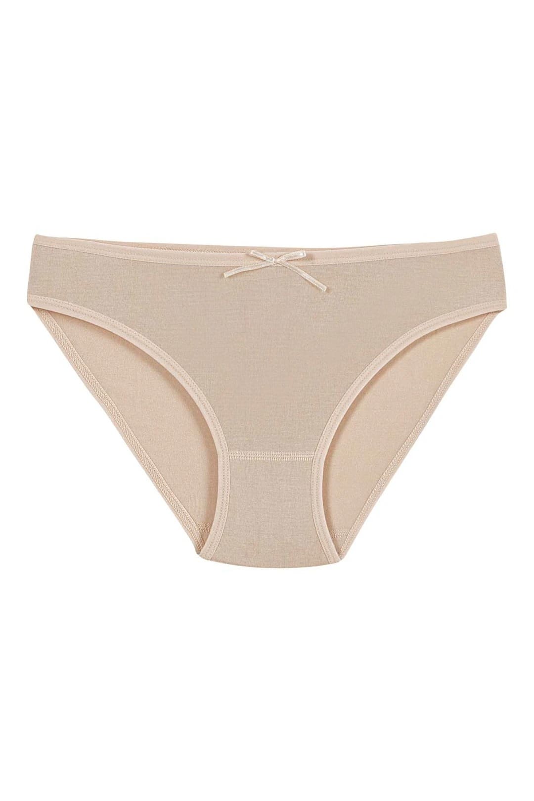 Pamuklu Yüksek Bel Kadın Bikini Külot Yıldız 3557 - Ten