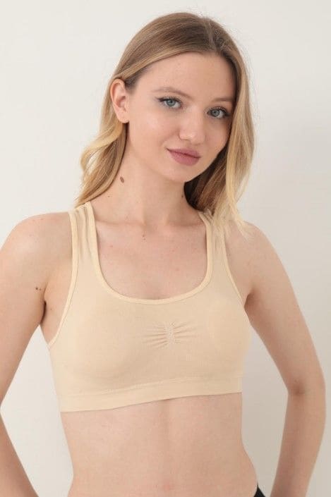 Kalın Askılı Pedli Jartiyer Bustiyer Liza 12005 - Ten