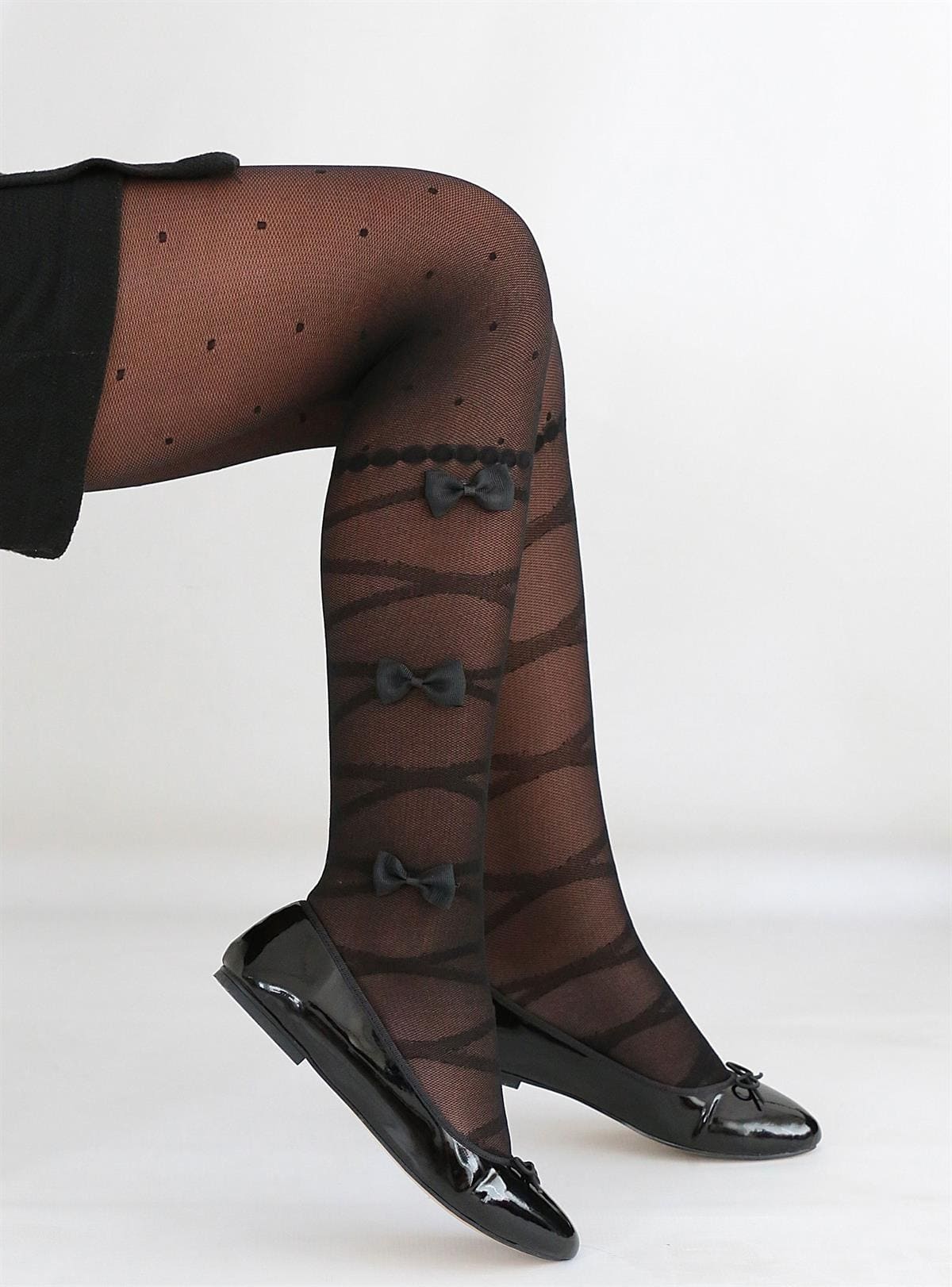 Kaydırmaz Tabanlı Pamuklu Çocuk Külotlu Çorap Daymod 2122118 - Siyah