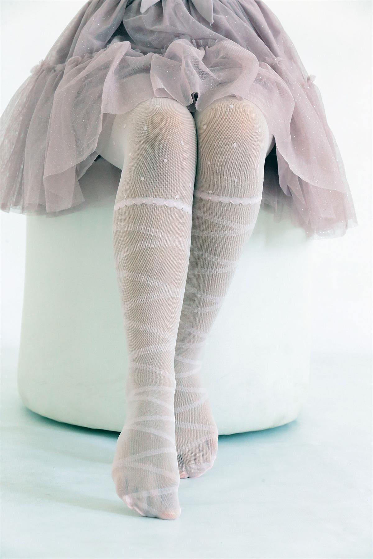 Kaydırmaz Tabanlı Çocuk Külotlu Çorap Kırmızı Daymod 2121035 - Kemik