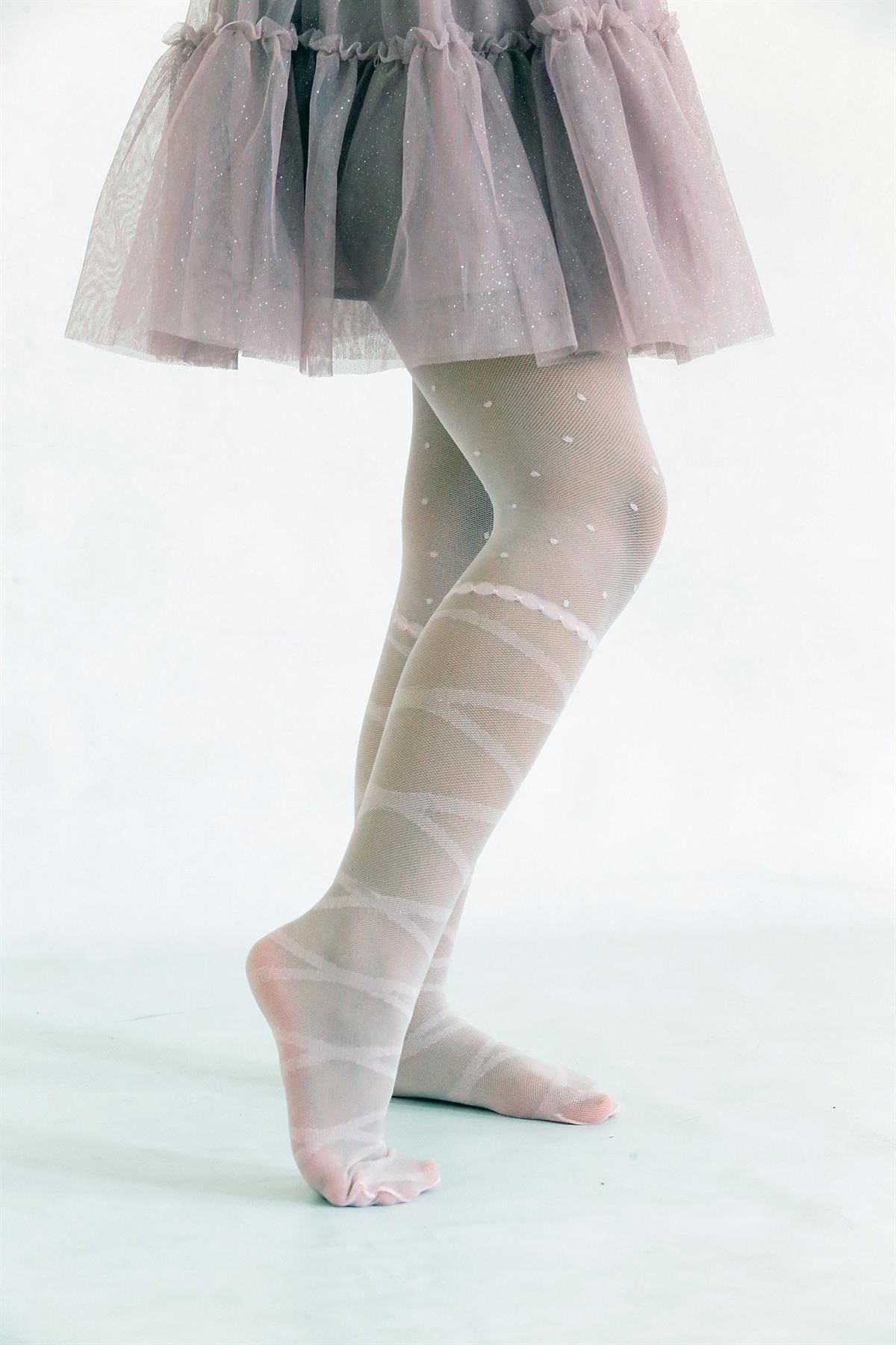 Kaydırmaz Tabanlı Çocuk Külotlu Çorap Kırmızı Daymod 2121035 - Kemik