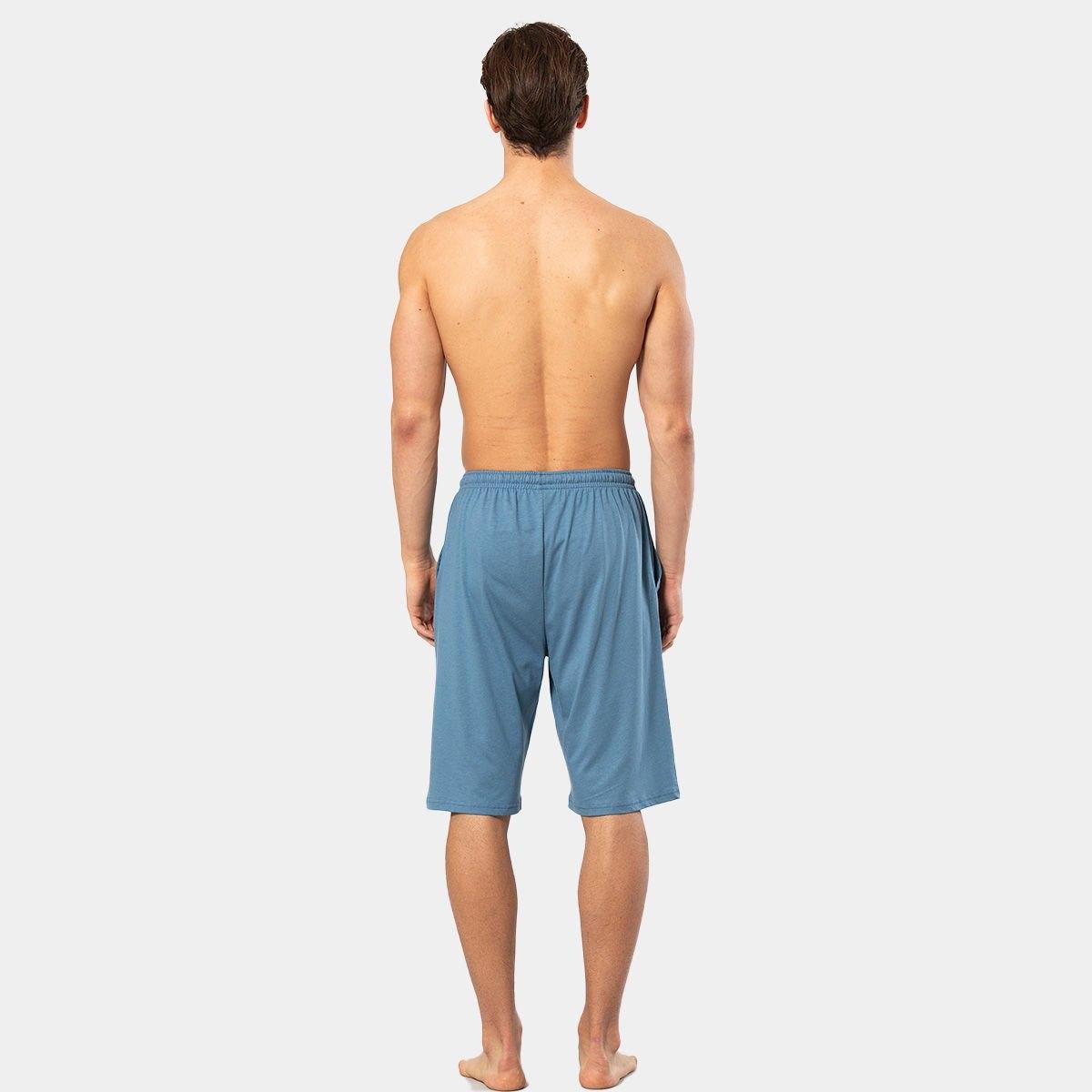 Modal Pamuklu Bermuda Altı Erkek Pijama Cacharel 2172 - İndigo
