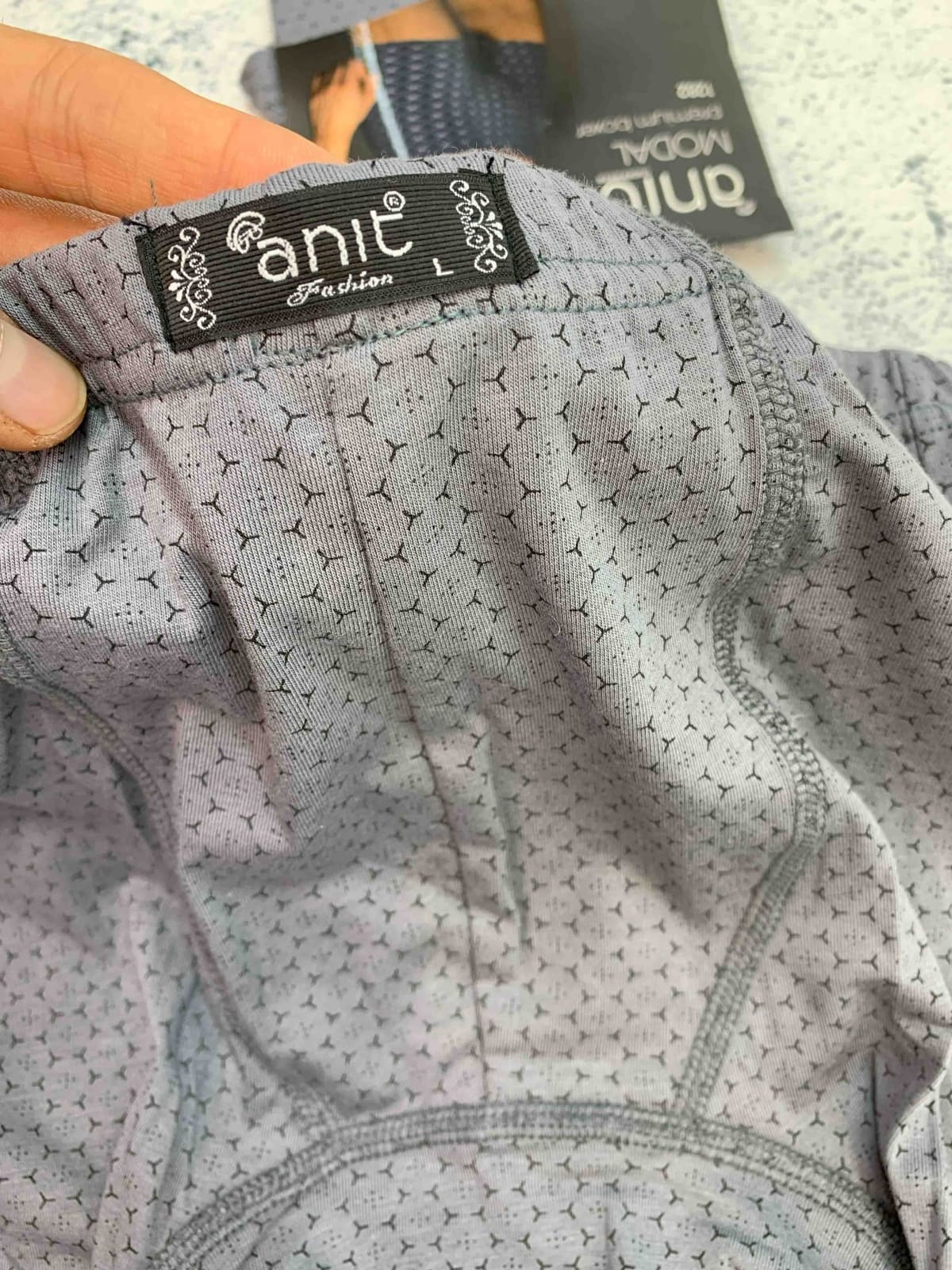 Pamuklu Esnek Bel Lastikli Boxer Anıt 1282 - Baskılı