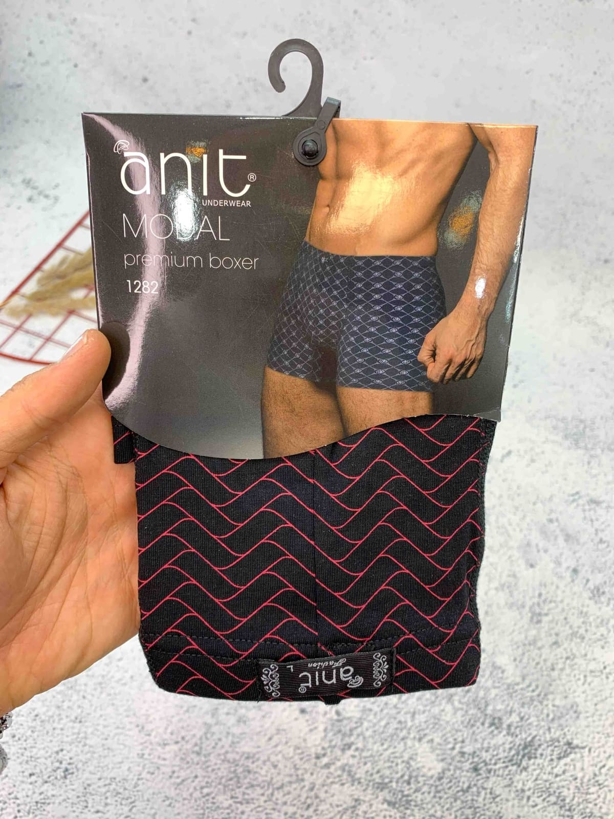 Pamuklu Esnek Bel Lastikli Boxer Anıt 1282 - Baskılı