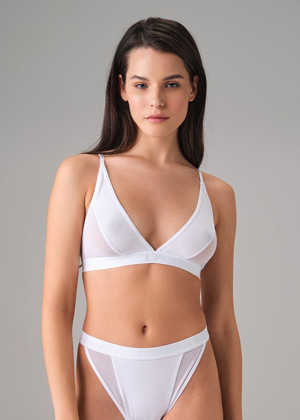 Modal Yarı Transparan Dantelli Sütyen Doreanse 5553 - Beyaz