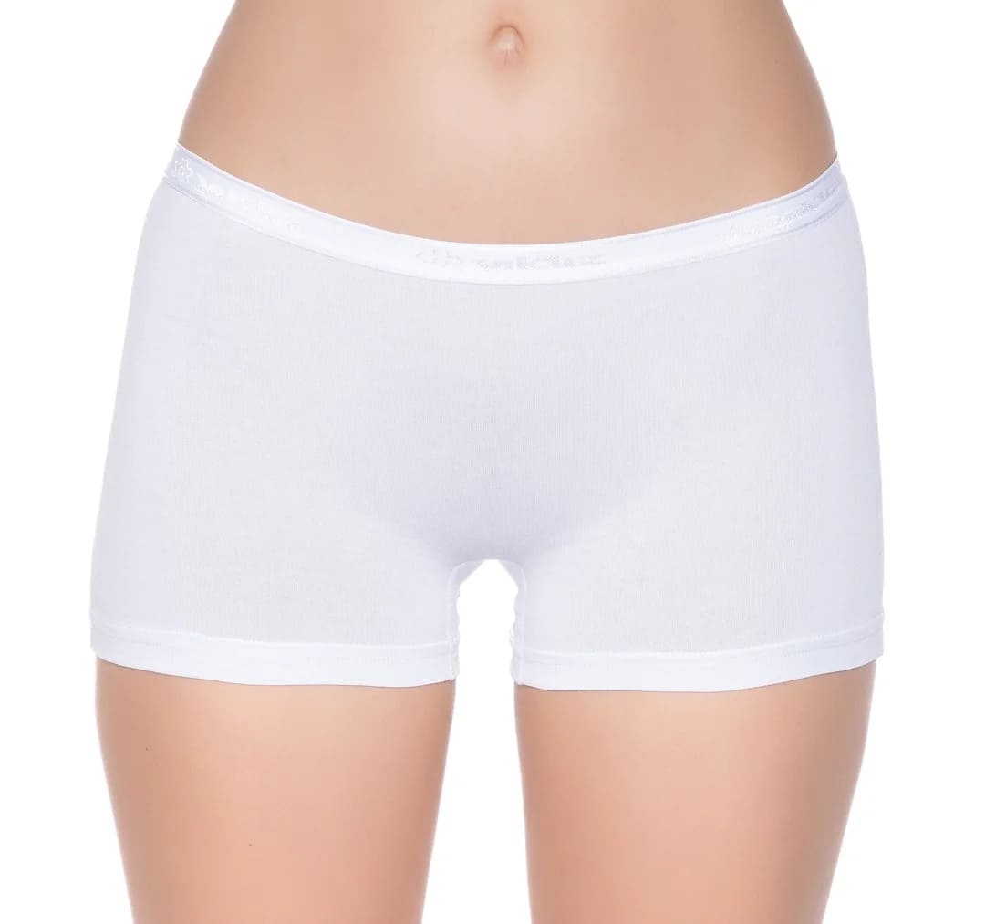 Yüksek Bel Modal Boxer Külot Yıldız 3620 - Beyaz