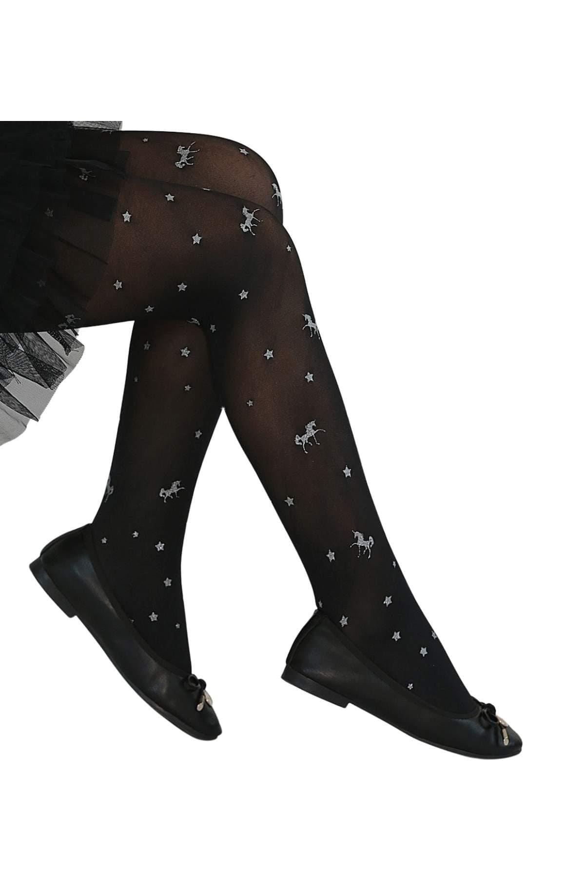 Kaydırmaz Tabanlı Çocuk Külotlu Çorap Daymod 2125174 - Siyah