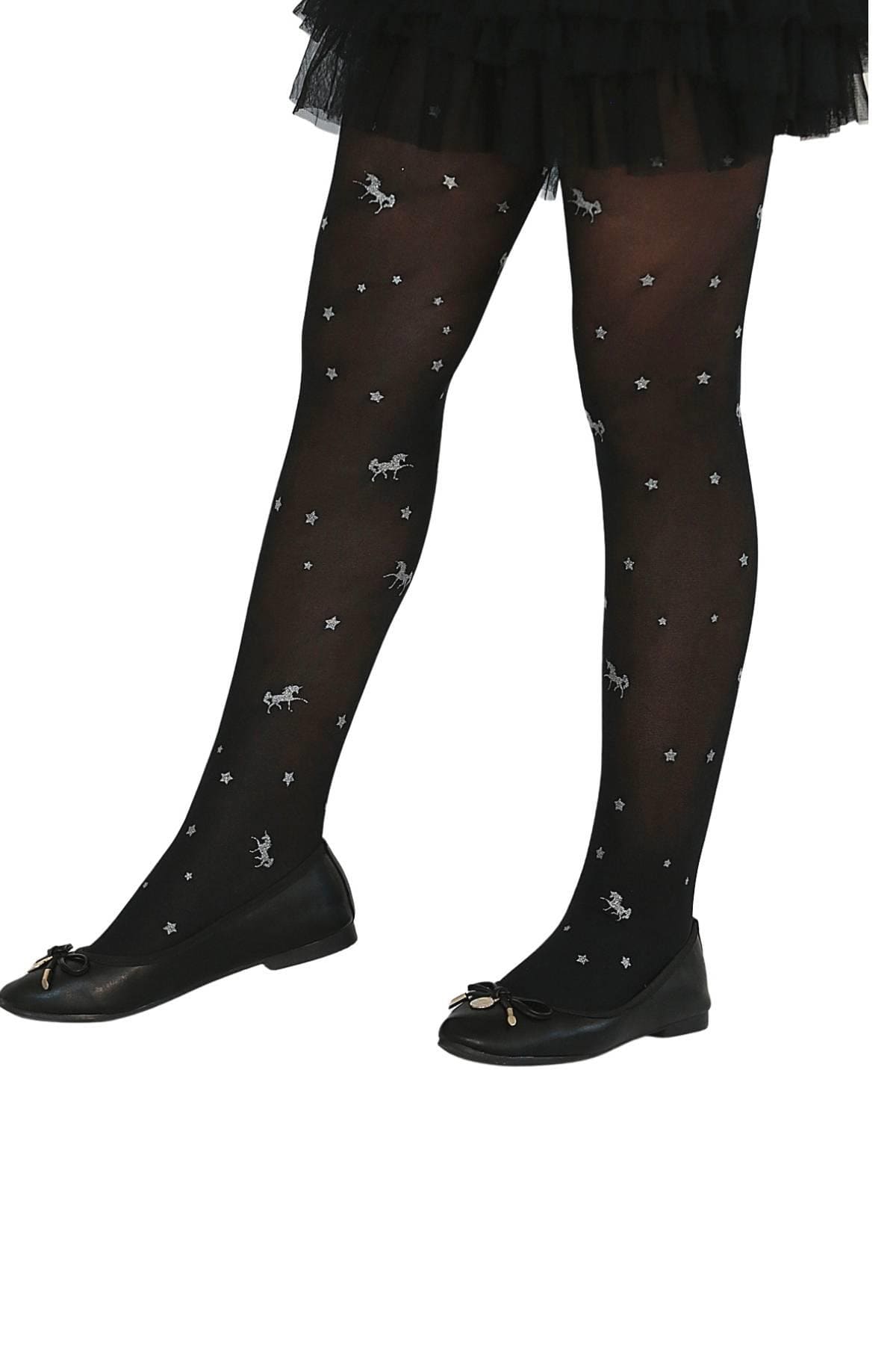 Kaydırmaz Tabanlı Çocuk Külotlu Çorap Daymod 2125174 - Siyah