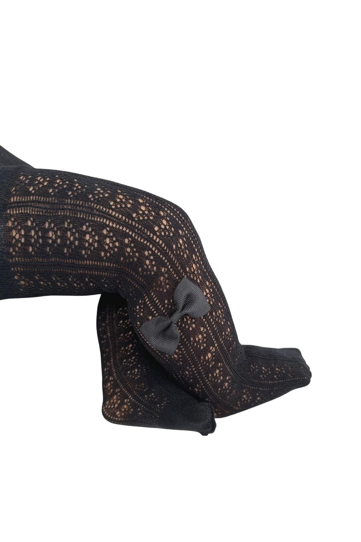 Aksesuarlı Siyah Bebek Külotlu Çorap Daymod 2143003 - Siyah