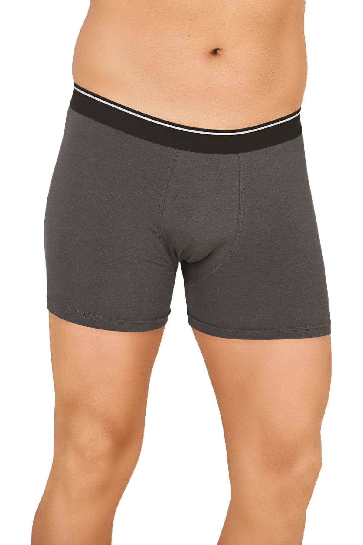 Modal Pamuklu Düz Dikiş Erkek Boxer Özkan 11256 - Antrasit