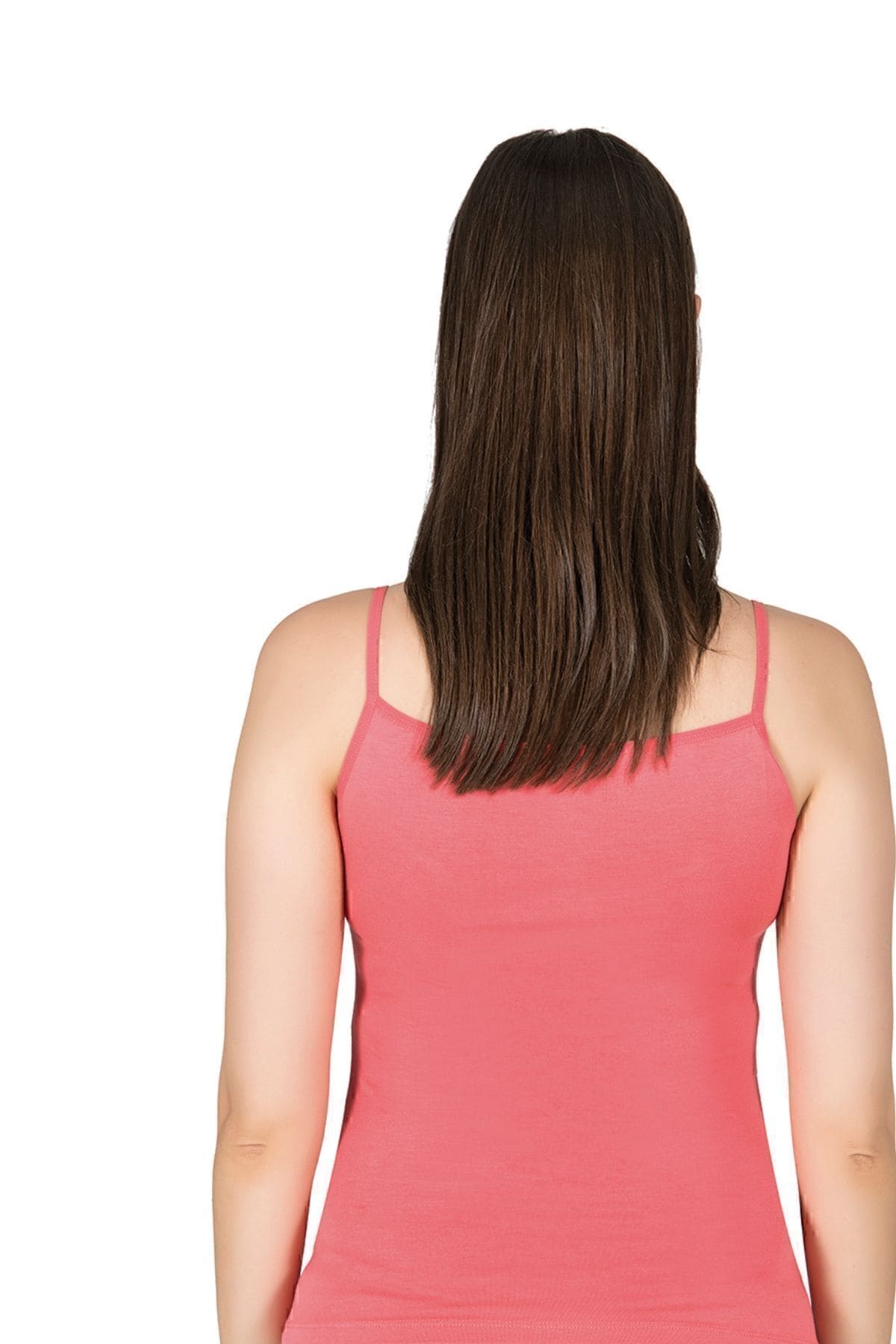 Esnek Viskon Saten Yakalı İnce Askılı Atlet Özkan 2040 - Somon