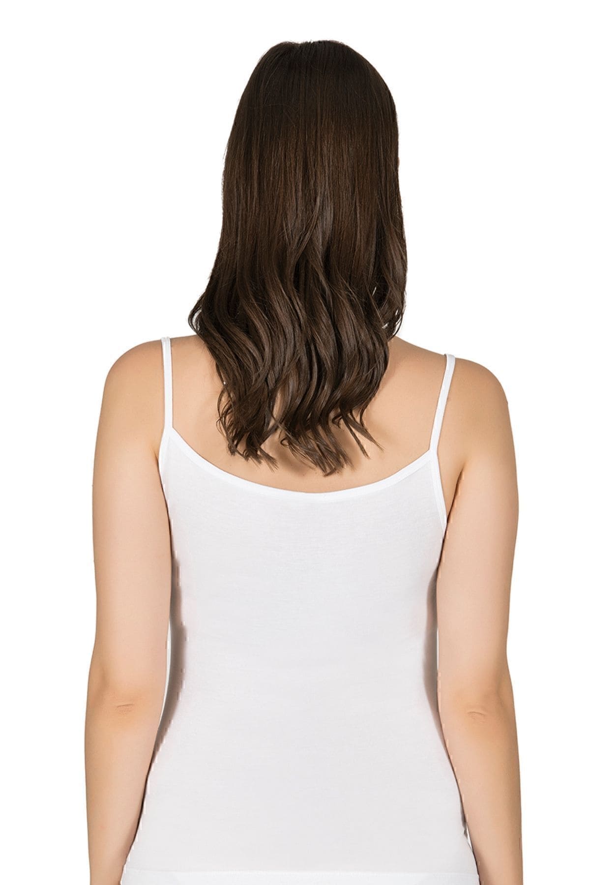 Esnek İp Askılı Viskon Kadın Atlet Özkan 2102 - Beyaz