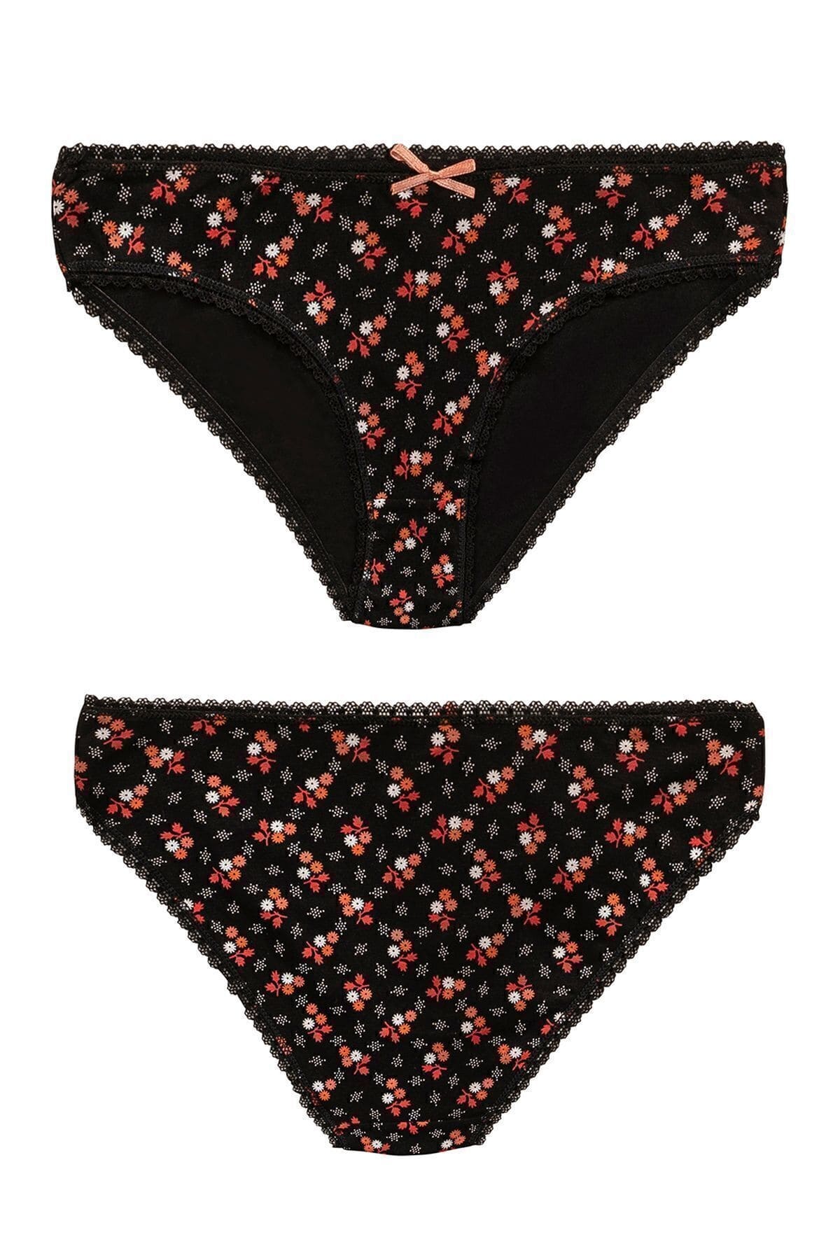 Özkan Pamuklu Esnek Yüksek Bel Slip Bikini Külot Özkan 26481 - Görsel 5