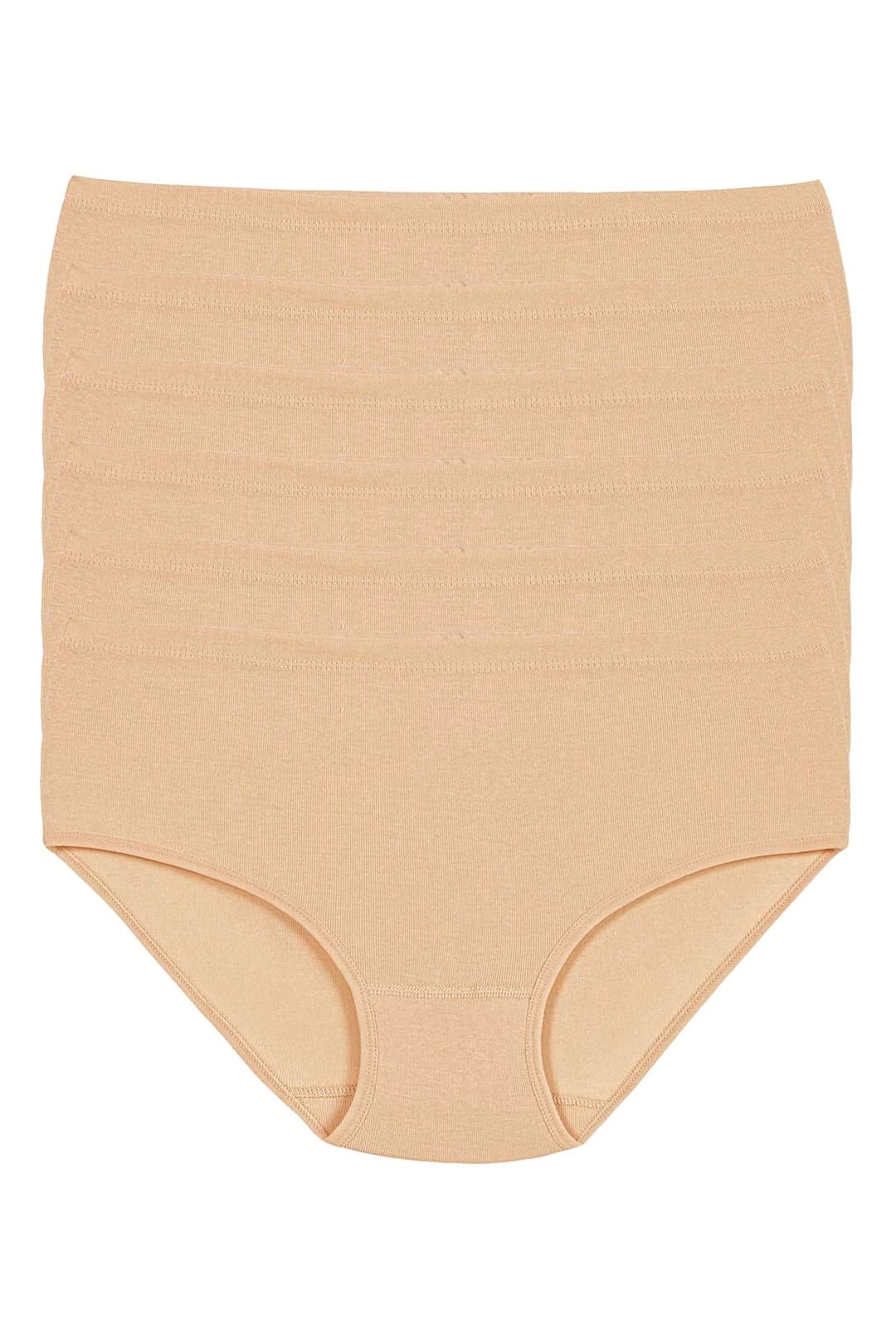 Yüksek Bel Pamuk Bato Kadın Külot Siyah Yıldız 3582 - Ten