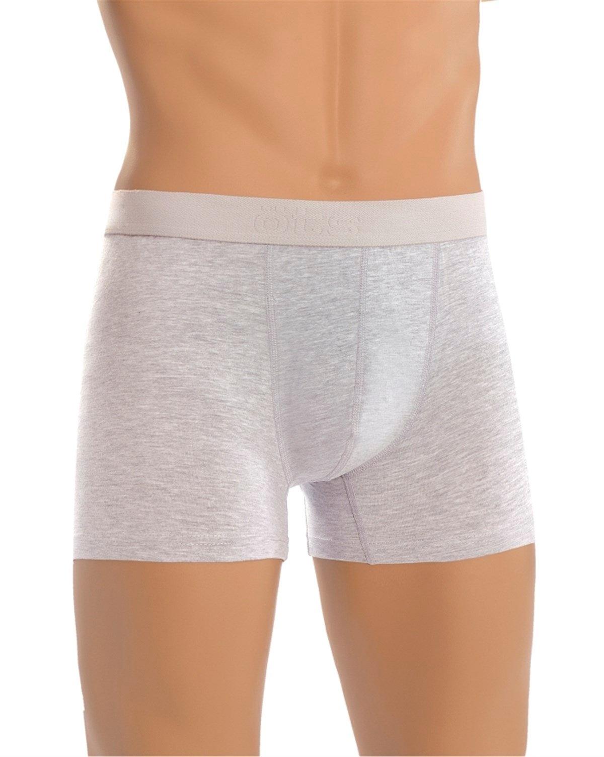 Pamuklu Esnek Bel Boxer Öts 2640 - Gri