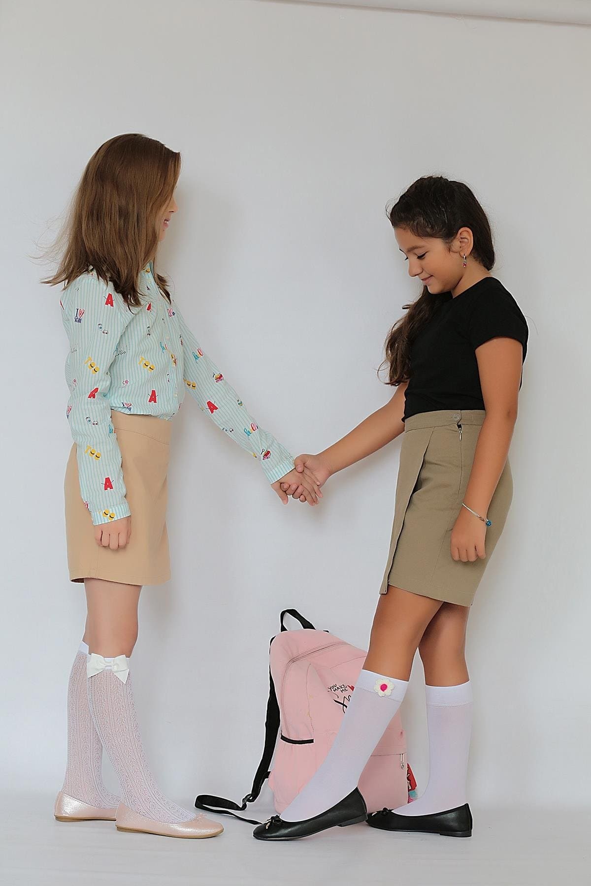 Yüksek Pamuk Oranı Kaydırmaz Taban Çocuk Çorap Daymod 2242022 - Beyaz