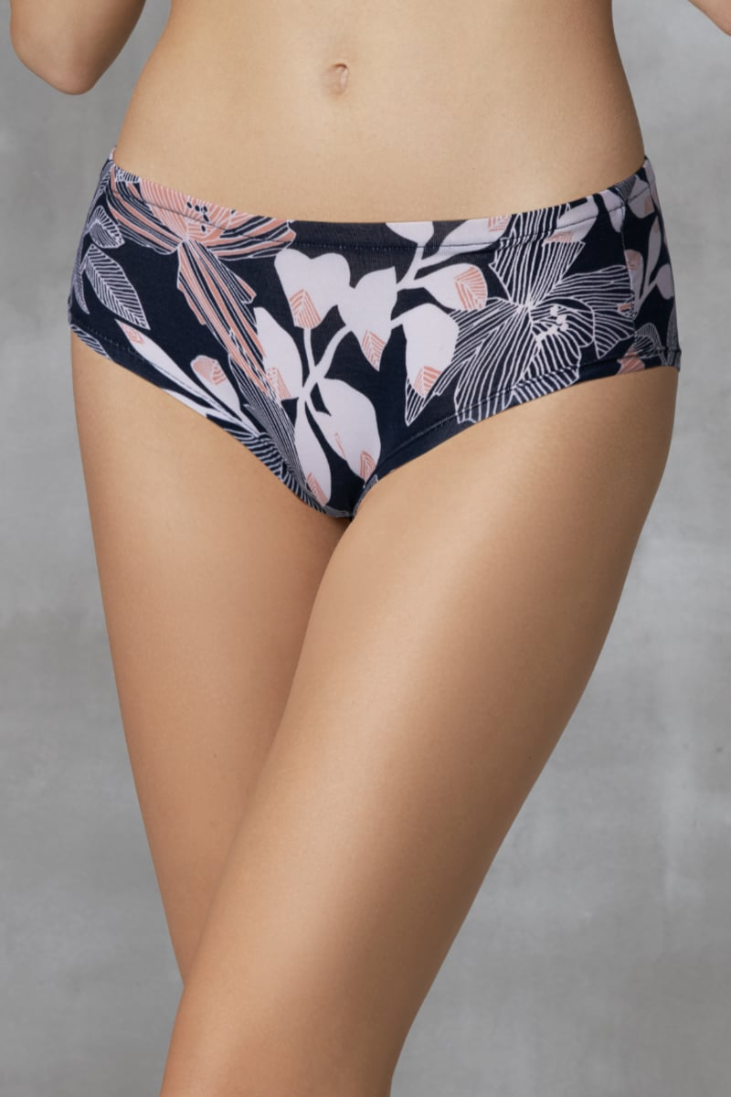 Pembe Çiçek Desenli Yüksek Bel Külot Doreanse 7128 - Renkli Desenli