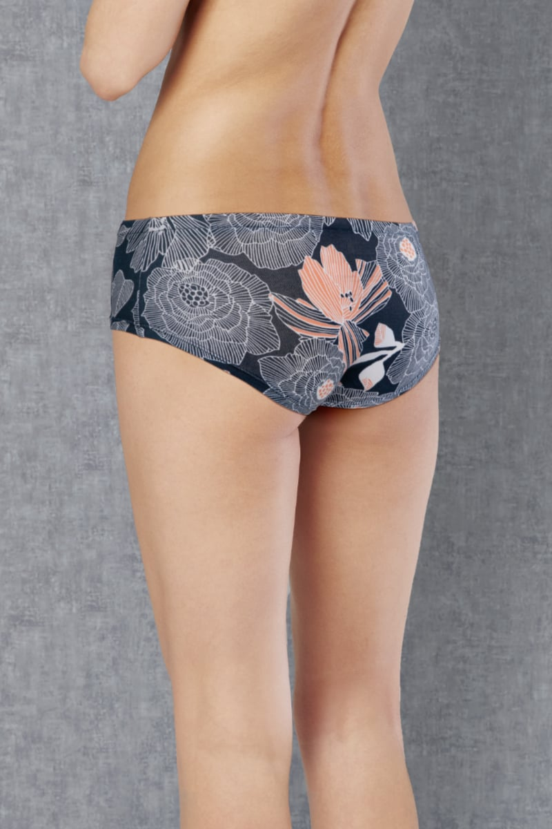 Pembe Çiçek Desenli Yüksek Bel Külot Doreanse 7128 - Renkli Desenli