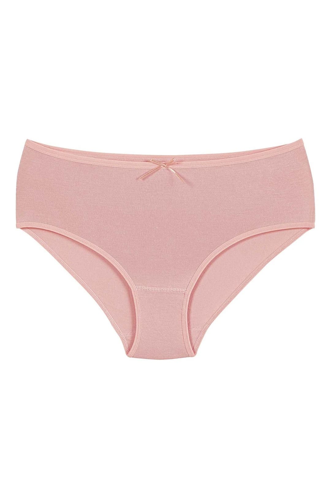 Bambu Yüksek Bel Kadın Bato Külot 6'lı Paket Yıldız 3924 - Pudra