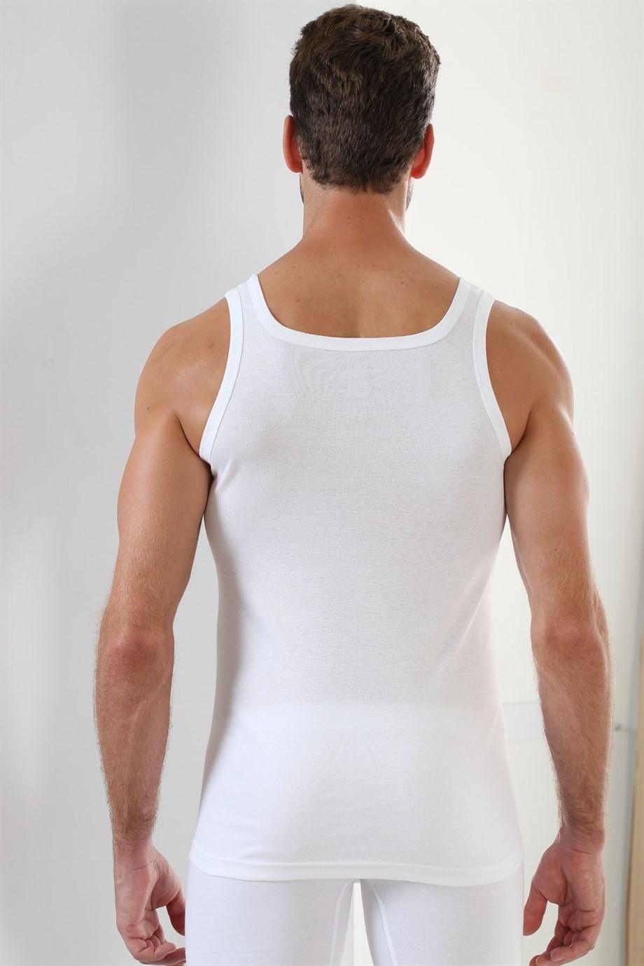 Ribana Pamuklu Beyaz Atlet Erkek Arma Yıldız 1007 - Beyaz