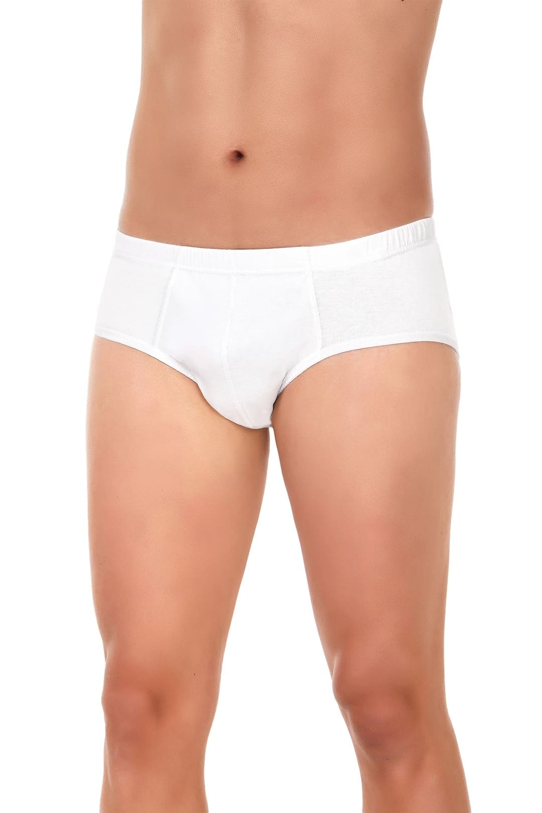 Pamuklu Kompakt Kesim Erkek Slip Külot Yıldız 07 - Beyaz
