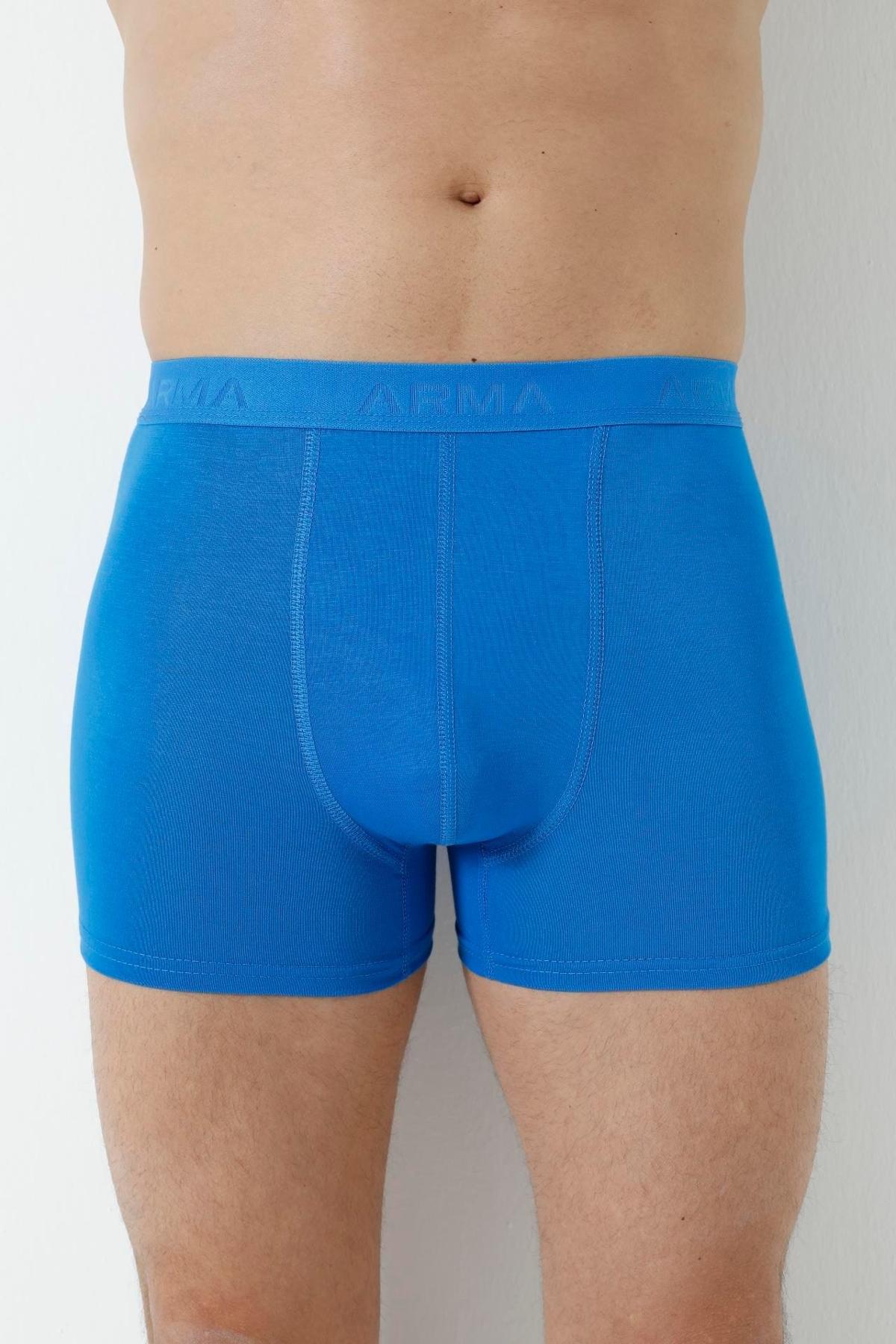 Yumuşak Bambu Boxer 3'lü Paket Arma Yıldız 1172 - Saks