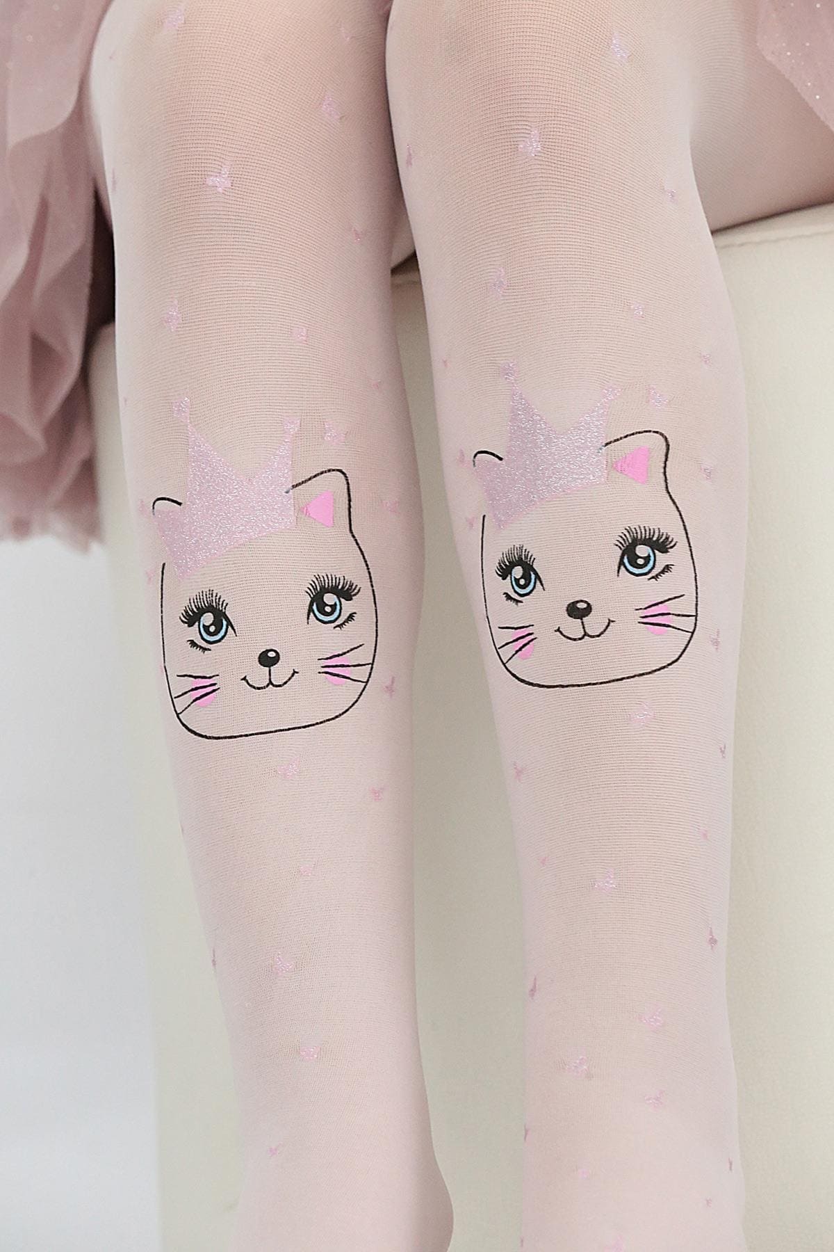 Pamuklu Kaydırmaz Tabana Sahip Çocuk Külotlu Çorap Daymod 2125161 - Beyaz