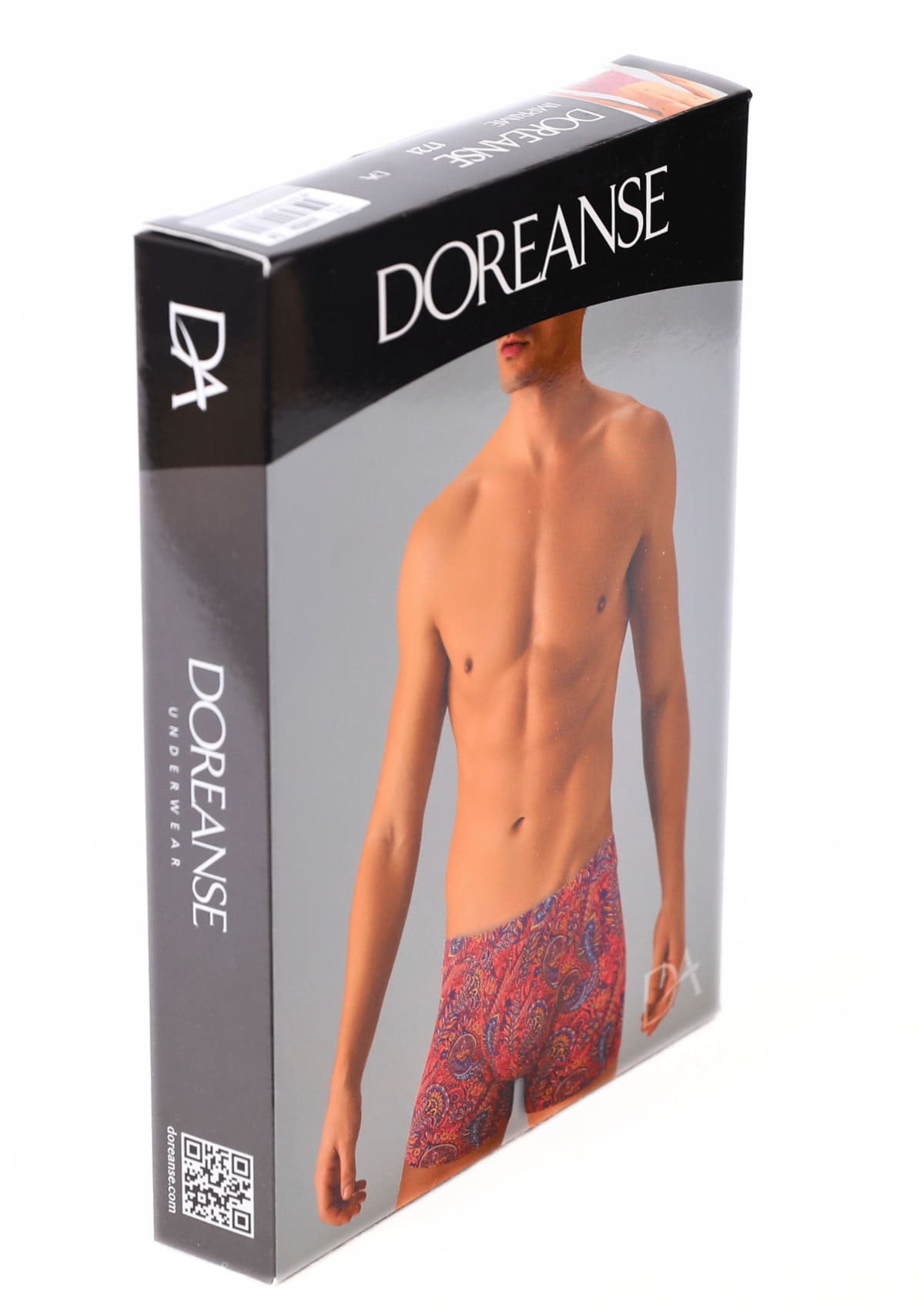 Şahmeran Desenli Pamuklu Erkek Boxer Doreanse 1721 - Turuncu