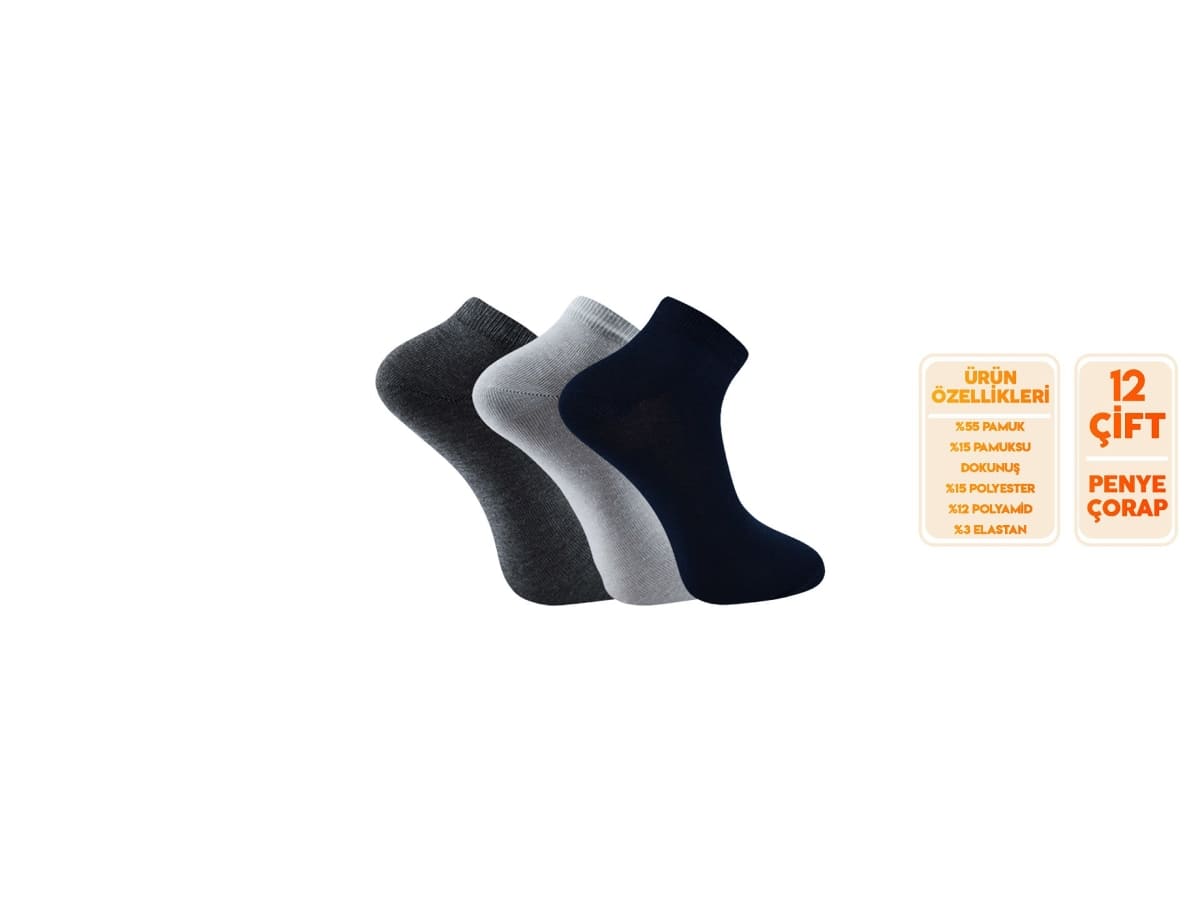 Ter Emici Pamuklu Patik Çorap Seti Şirin 7010 - Asorti