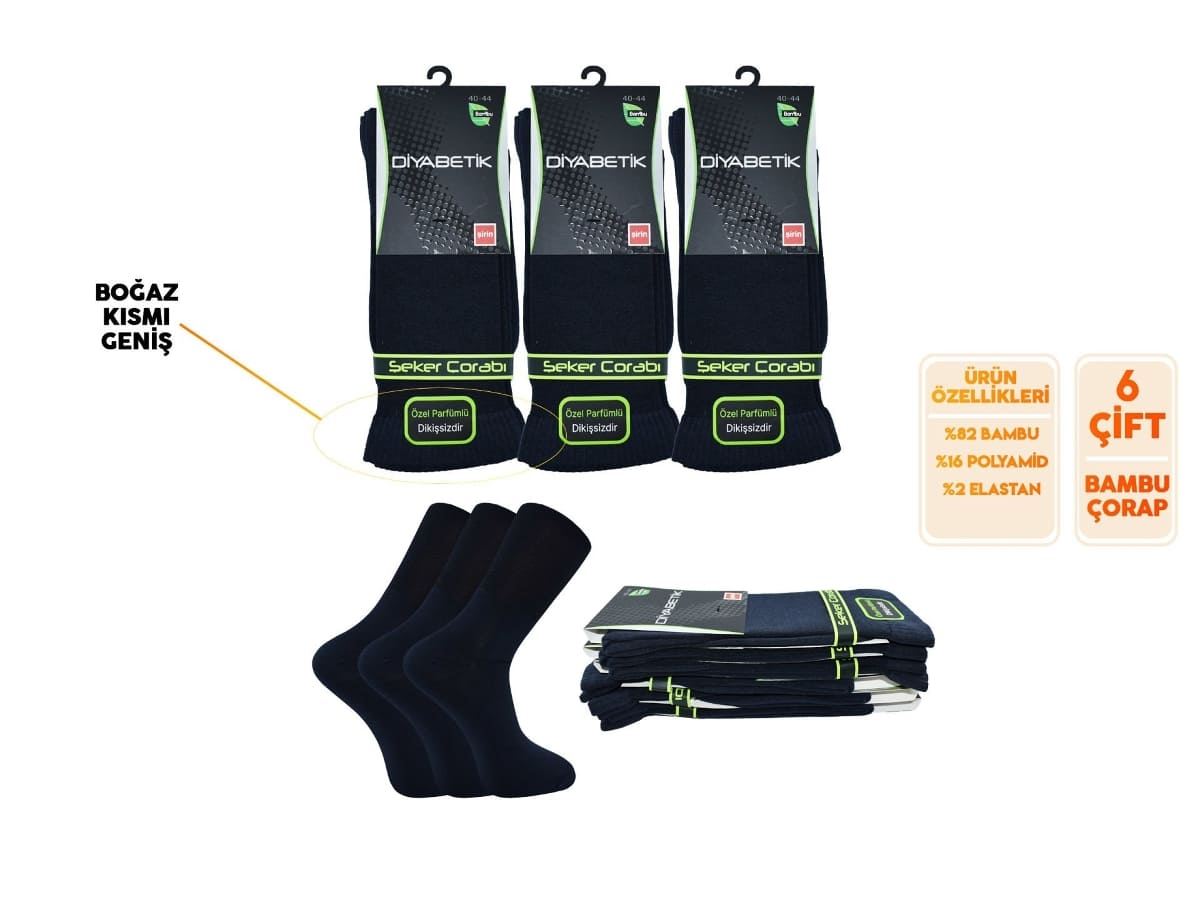 Dikişsiz Antibakteriyel Bambu Erkek Çorap Şirin 8100 - Antrasit