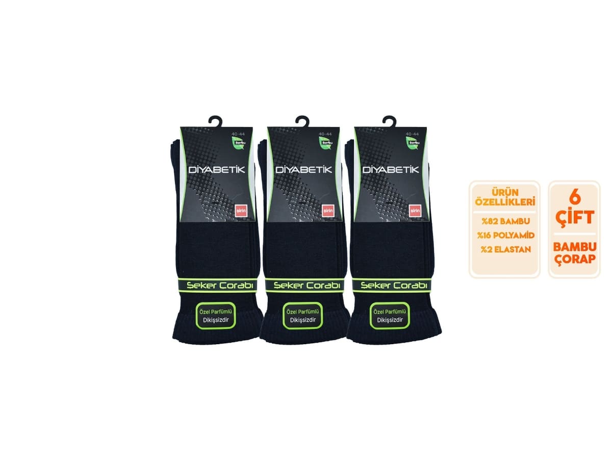 Dikişsiz Antibakteriyel Bambu Erkek Çorap Şirin 8100 - Antrasit