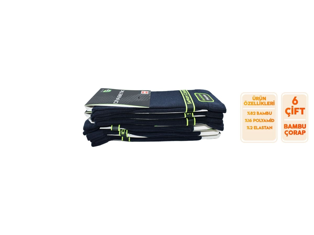 Dikişsiz Antibakteriyel Bambu Erkek Çorap Şirin 8100 - Antrasit