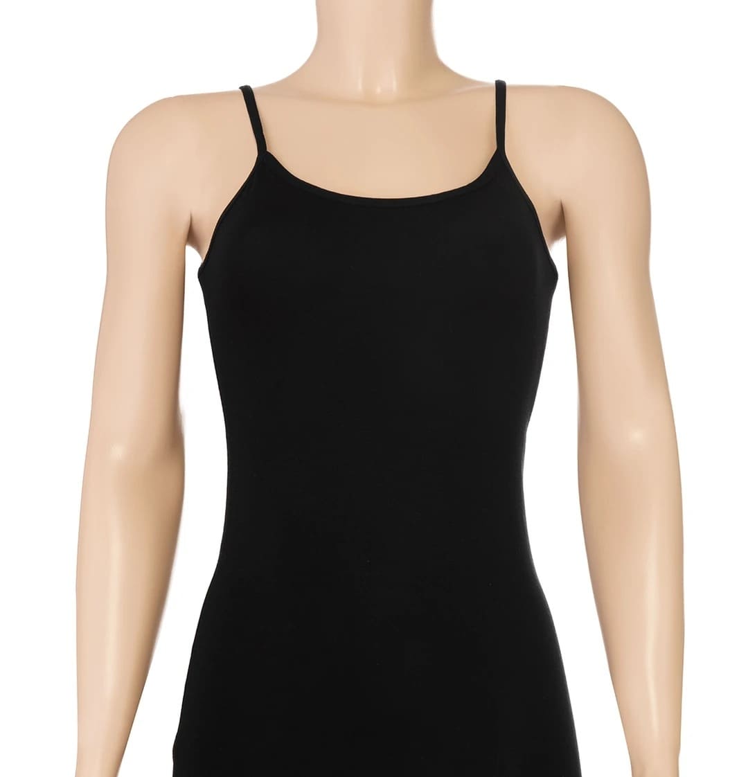 Bambu İp Askılı 3'lü Paket Kadın Atlet Yıldız 2361 - Siyah