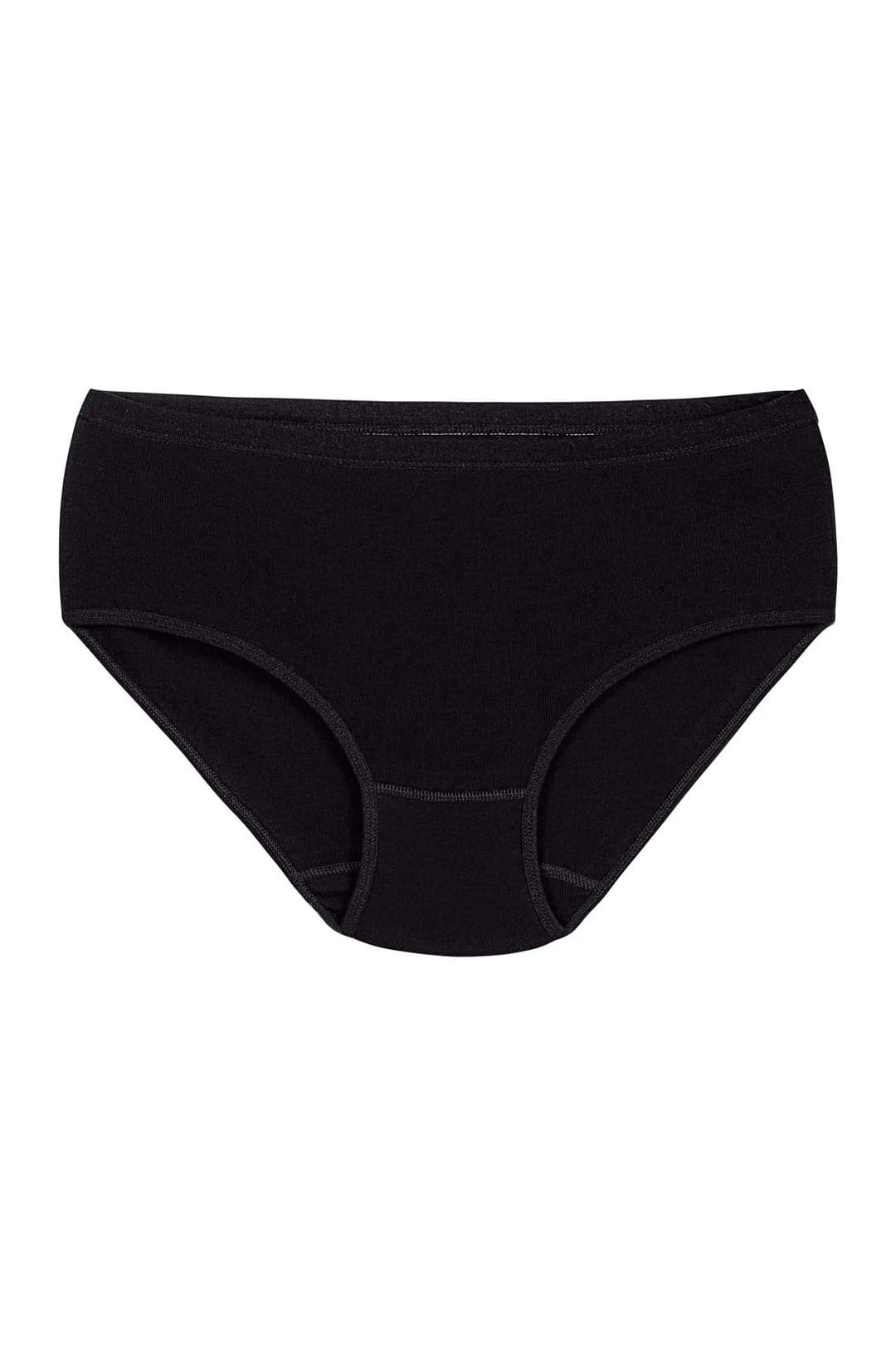 Pamuklu Yüksek Bel Bato Külot Yıldız 3581 - Siyah