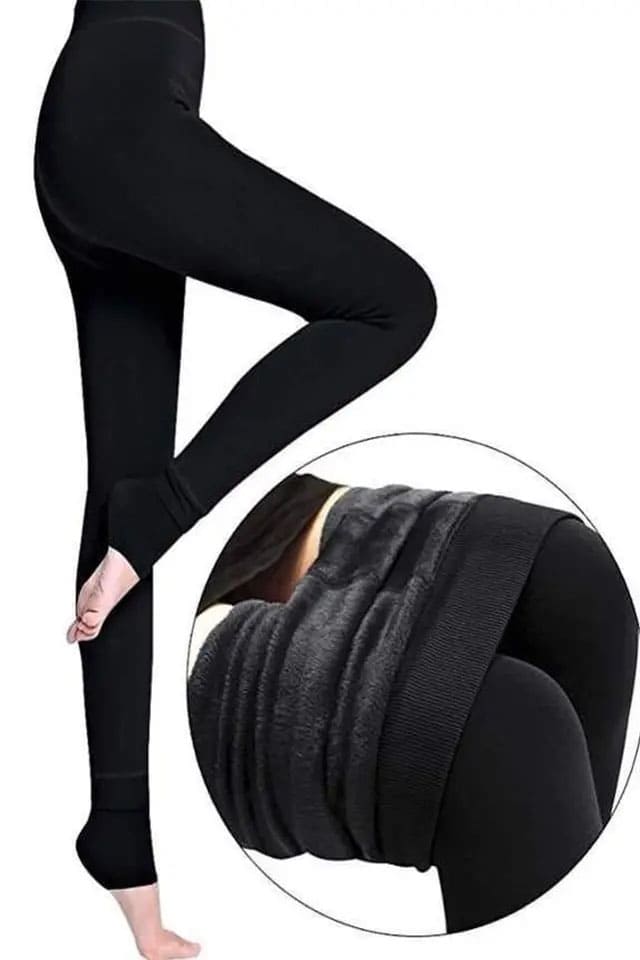 Pera Fitol Yüksek Bel Esnek Peluş Tayt Pera Fitol 8022