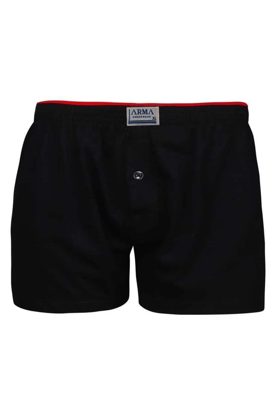 Düğmeli Havlu Bel Boxer 4'lü Paket Siyah Arma Yıldız 1140 - Siyah