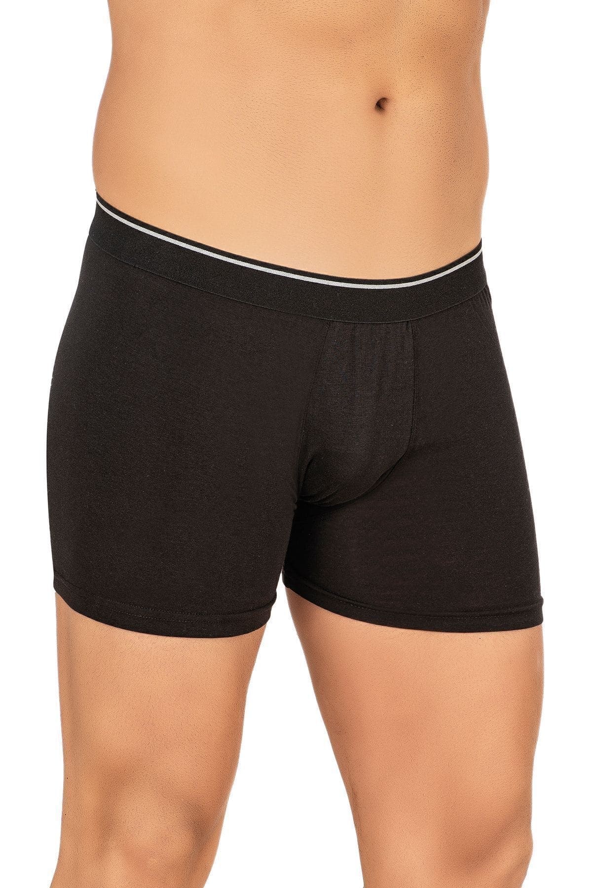 Pamuk Modal Esnek Boxer Şort Özkan 11256 - Siyah