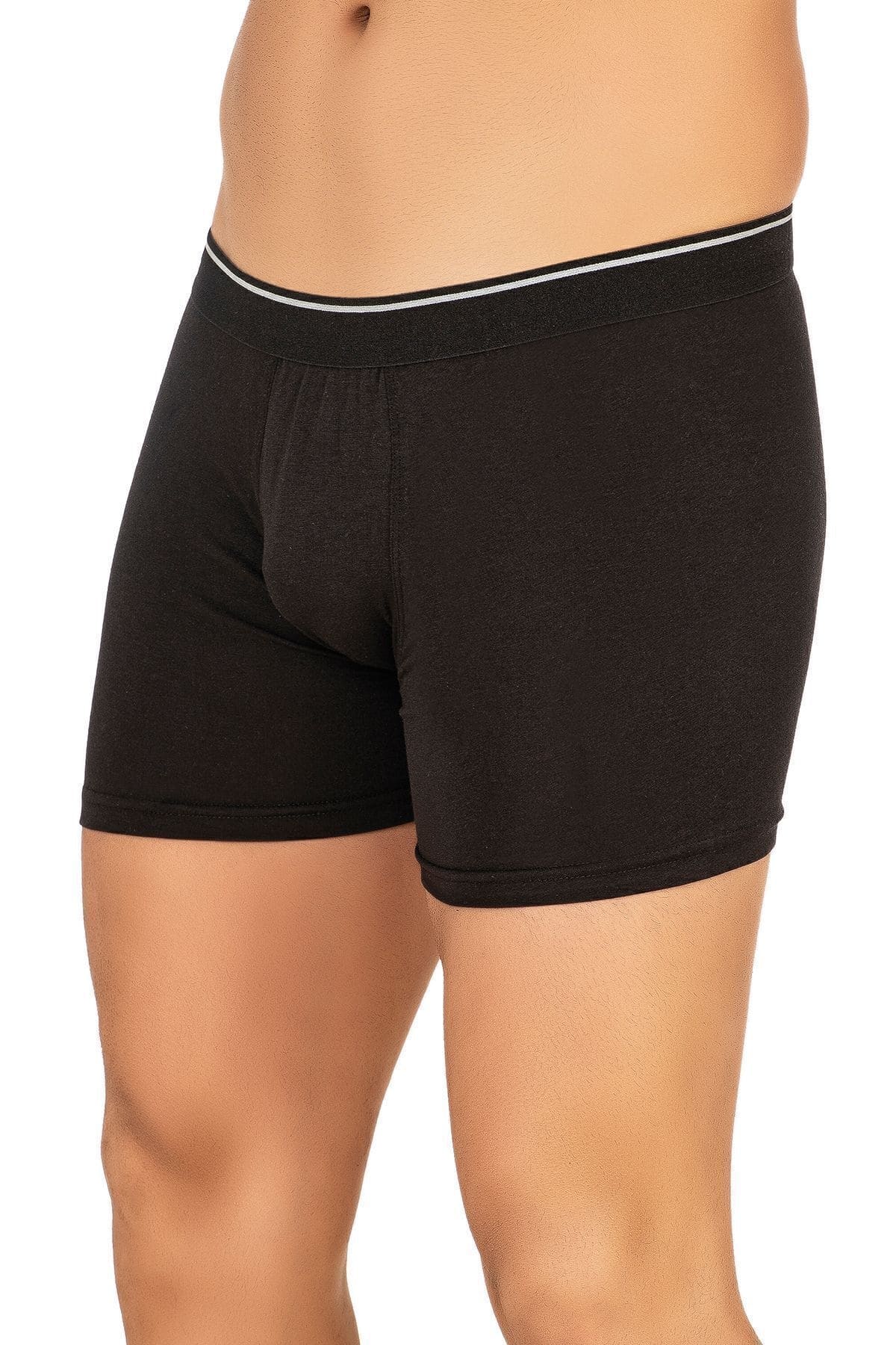 Pamuk Modal Esnek Boxer Şort Özkan 11256 - Siyah