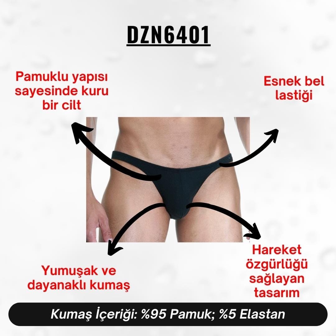 Darkzone Siyah Erkek Slip Darkzone DZN6401 - Görsel 4