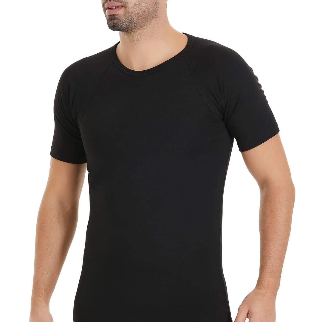 Fırçalı İç Yüzeyli Siyah Kısa Kollu Termal İçlik Yıldız 268 - Siyah